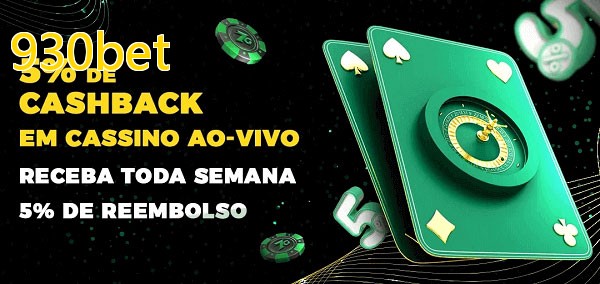 Promoções do cassino ao Vivo 930bet
